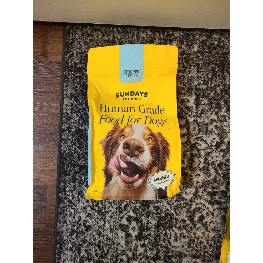 Sundays for Dogs Air-Dried Dog Food Chicken Recipe 36 oz Human Grade New Sealed